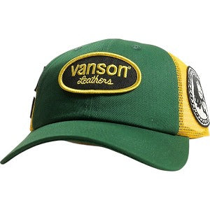 SUPREME シュプリーム ×HYSTERIC GLAMOUR×VANSON 24AW Leathers Mesh Back 6-Panel Green メッシュキャップ 緑 Size 【フリー】 【新古品・未使用品】 20822543