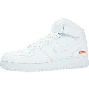 SUPREME シュプリーム ×NIKE ナイキ AIR FORCE 1 MID FZ8784-100 スニーカー 白 Size 【27.0cm】 【中古品-ほぼ新品】 20822817