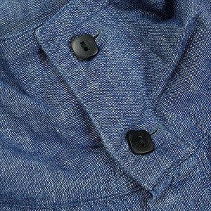 TENDERLOIN テンダーロイン HIGH NECK CHAMBRAY SHT BLUE 長袖シャツ 青 Size 【L】 【中古品-良い】 20822864