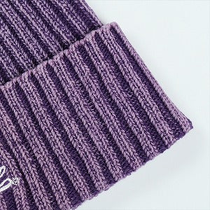 SUPREME シュプリーム 21SS Bleached Rib Beanie Purple ビーニー 紫 Size 【フリー】 【新古品・未使用品】 20822946