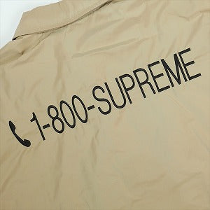 SUPREME シュプリーム 19AW 1-800 Coaches Jacket Tan コーチジャケット 茶 Size 【L】 【中古品-ほぼ新品】 20822947