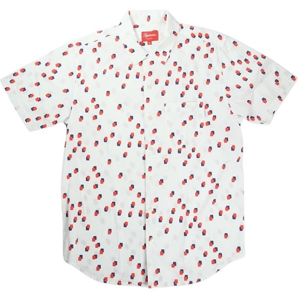SUPREME シュプリーム 13SS Squares Shirt White 半袖シャツ 白 Size 【M】 【中古品-ほぼ新品】 20822948