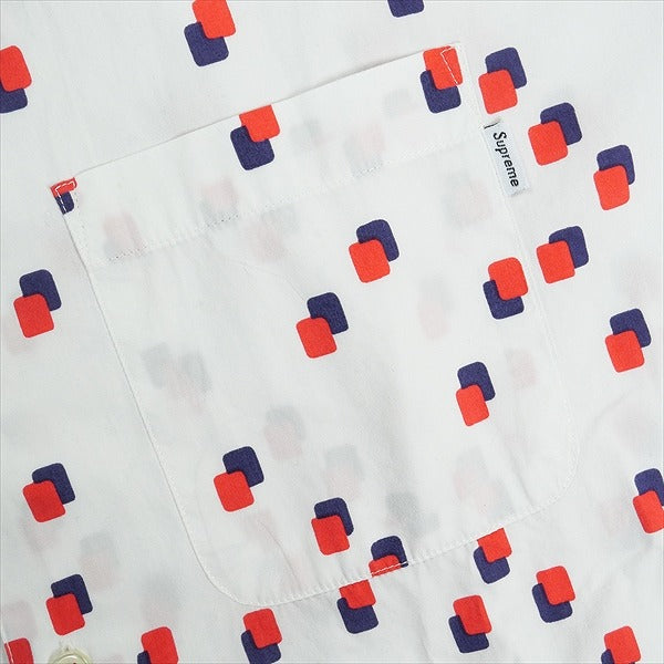 SUPREME シュプリーム 13SS Squares Shirt White 半袖シャツ 白 Size 【M】 【中古品-ほぼ新品】 20822948