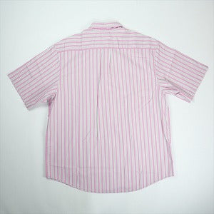 SUPREME シュプリーム 24SS Loose Fit Multi Stripe S/S Shirt Blue 半袖シャツ ピンク Size 【L】 【中古品-非常に良い】 20822957