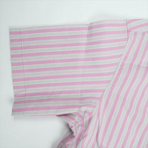 SUPREME シュプリーム 24SS Loose Fit Multi Stripe S/S Shirt Blue 半袖シャツ ピンク Size 【L】 【中古品-非常に良い】 20822957