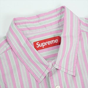 SUPREME シュプリーム 24SS Loose Fit Multi Stripe S/S Shirt Blue 半袖シャツ ピンク Size 【L】 【中古品-非常に良い】 20822957