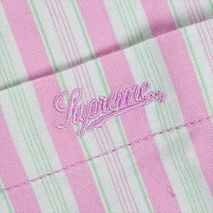 SUPREME シュプリーム 24SS Loose Fit Multi Stripe S/S Shirt Blue 半袖シャツ ピンク Size 【L】 【中古品-非常に良い】 20822957