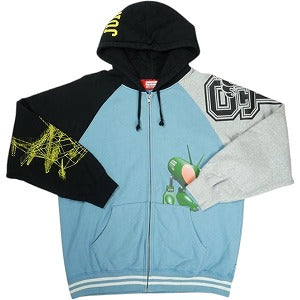 SUPREME シュプリーム ×JUNYA WATANABE COMME des GARCONS MAN 21AW Zip up Hooded Sweatshirt パーカー 水色 Size 【L】 【中古品-良い】 20822958