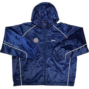 SUPREME シュプリーム 24SS Satin Hooded Track Jacket Navy ジャケット 紺 Size 【L】 【中古品-ほぼ新品】 20822975