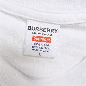 SUPREME シュプリーム ×Burberry 22SS Box Logo Tee White BOXロゴTシャツ 白 Size 【L】 【新古品・未使用品】 20823005