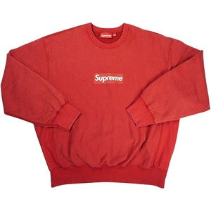 SUPREME シュプリーム 25SS Washed Box Logo Crewneck Red クルーネックスウェット 赤 Size 【L】 【中古品-非常に良い】 20823017