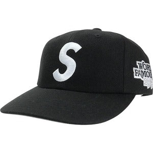 SUPREME シュプリーム 25SS World Famous S Logo 6-Panel Black キャップ 黒 Size 【フリー】 【新古品・未使用品】 20823050