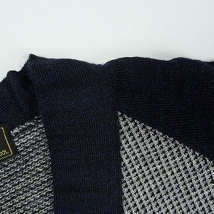 At Last ＆ Co アットラスト/BUTCHER PRODUCTS ブッチャープロダクツ 2TONE KNIT CARDIGAN NAVY カーディガン 紺 Size 【38】 【新古品・未使用品】 20823056