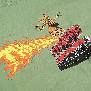 SUPREME シュプリーム ×Thrasher スラッシャー 24AW Back Tail Tee Light Olive Tシャツ オリーブ Size 【L】 【新古品・未使用品】 20823115