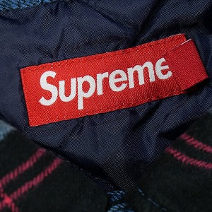 SUPREME シュプリーム 24AW Quilted Plaid Shirt Blue 長袖シャツ 青 Size 【L】 【中古品-非常に良い】 20823133