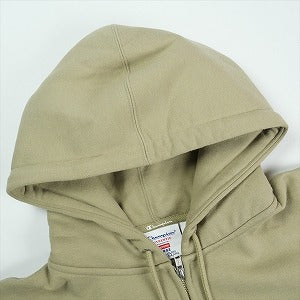 SUPREME シュプリーム ×Champion 24SS Zip Up Hooded Sweatshirt Tan パーカー タン Size 【L】 【中古品-非常に良い】 20823141