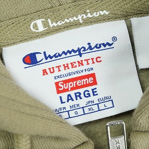 SUPREME シュプリーム ×Champion 24SS Zip Up Hooded Sweatshirt Tan パーカー タン Size 【L】 【中古品-非常に良い】 20823141