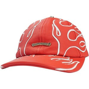 CHROME HEARTS クロム・ハーツ LEATHER FLAME CAP RED キャップ 赤 Size 【フリー】 【新古品・未使用品】 20823166