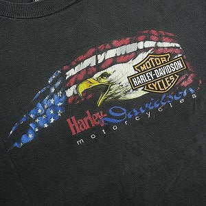 VINTAGE ヴィンテージ Harley-Davidson ハーレーダビッドソン Eaglle American Frag Tee Tシャツ 黒 Size 【XL】 【中古品-良い】 20823170