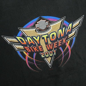 VINTAGE ヴィンテージ Harley-Davidson ハーレーダビッドソン Daytona Bike Week Emblem Tee Tシャツ 黒 Size 【XL】 【中古品-良い】 20823174