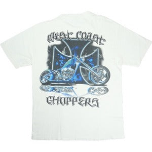 VINTAGE ヴィンテージ West Coast Choppers ウェストコーストチョッパーズ Blue Iron Cross Tee Tシャツ 白 Size 【L相当】 【中古品-良い】 20823185