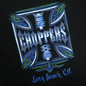 VINTAGE ヴィンテージ West Coast Choppers ウェストコーストチョッパーズ Iron Cross Tee Blue Green Tシャツ 黒 Size 【XXL】 【中古品-良い】 20823188