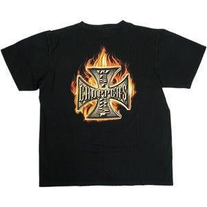VINTAGE ヴィンテージ West Coast Choppers ウェストコーストチョッパーズ Red Flame Iron Cross Tee Tシャツ 黒 Size 【M】 【中古品-良い】 20823190