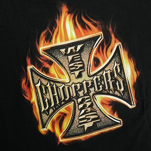 VINTAGE ヴィンテージ West Coast Choppers ウェストコーストチョッパーズ Red Flame Iron Cross Tee Tシャツ 黒 Size 【M】 【中古品-良い】 20823190