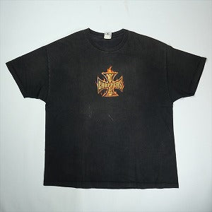 VINTAGE ヴィンテージ West Coast Choppers ウェストコーストチョッパーズ Red Flame Iron Cross Tee Tシャツ 黒 Size 【XL】 【中古品-良い】 20823195