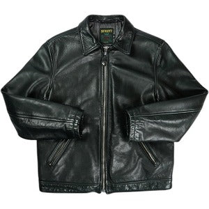 SUPREME シュプリーム ×Schott 17SS Leather Work Jacket Black レザージャケット 黒 Size 【M】 【中古品-良い】 20823211