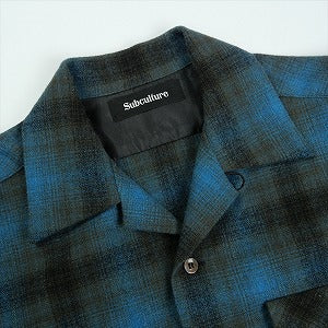 SubCulture サブカルチャー WOOL CHECK SHIRT SCSH-A2201 長袖シャツ 黒青 Size 【2】 【中古品-非常に良い】 20823363