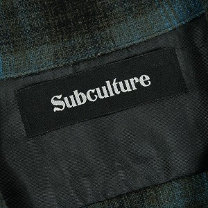SubCulture サブカルチャー WOOL CHECK SHIRT SCSH-A2201 長袖シャツ 黒青 Size 【2】 【中古品-非常に良い】 20823363