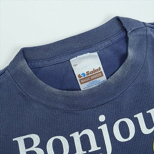 SAINT MICHAEL セント マイケル 25FW DSN_SS TEE/BONJOUR / NAVY Tシャツ 紺 Size 【L】 【新古品・未使用品】 20823415