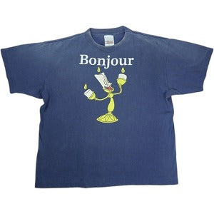 SAINT MICHAEL セント マイケル 25FW DSN_SS TEE/BONJOUR / NAVY Tシャツ 紺 Size 【XL】 【新古品・未使用品】 20823416