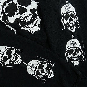 VINTAGE ヴィンテージ West Coast Choppers ウェストコーストチョッパーズ Skull Head White LS Tee ロンT 黒 Size 【XL】 【中古品-良い】 20823444