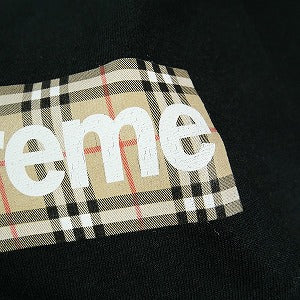 SUPREME シュプリーム ×Burberry 22SS Box Logo Tee Black BOXロゴTシャツ 黒 Size 【XL】 【中古品-ほぼ新品】 20823453