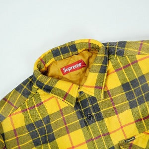 SUPREME シュプリーム 24AW Quilted Plaid Shirt Yellow 長袖シャツ 黄 Size 【L】 【新古品・未使用品】 20823456
