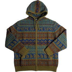 SUPREME シュプリーム ×The North Face 22AW Zip Up Hooded Sweater Olive ジップパーカー オリーブ Size 【L】 【新古品・未使用品】 20823472