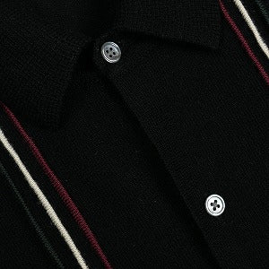 SUPREME シュプリーム 16SS Striped Polo Sweater Black 長袖ニットポロ 黒 Size 【L】 【中古品-良い】 20823474