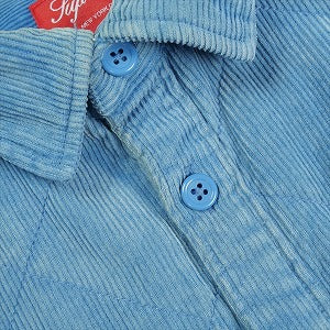 SUPREME シュプリーム 22AW Quilted Corduroy Shirt Slate Blue 長袖シャツ 青 Size 【L】 【中古品-良い】 20823475