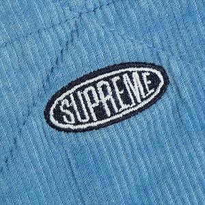 SUPREME シュプリーム 22AW Quilted Corduroy Shirt Slate Blue 長袖シャツ 青 Size 【L】 【中古品-良い】 20823475