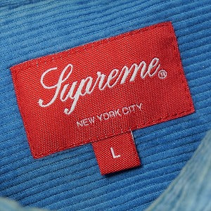 SUPREME シュプリーム 22AW Quilted Corduroy Shirt Slate Blue 長袖シャツ 青 Size 【L】 【中古品-良い】 20823475