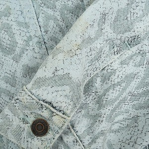 SUPREME シュプリーム ×Levi’s 17AW Snakeskin Trucker Jacket Light Blue トラッカージャケット 水色 Size 【L】 【中古品-良い】 20823476