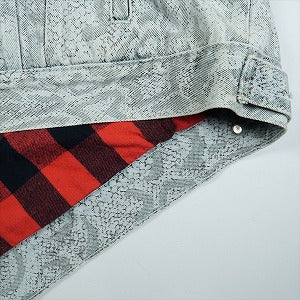 SUPREME シュプリーム ×Levi’s 17AW Snakeskin Trucker Jacket Light Blue トラッカージャケット 水色 Size 【L】 【中古品-良い】 20823476