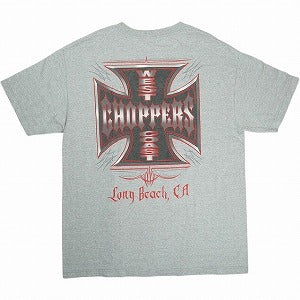 VINTAGE ヴィンテージ West Coast Choppers ウェストコーストチョッパーズ Red Iron Cross Tee Tシャツ 灰 Size 【L】 【中古品-良い】 20823546