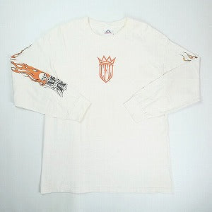 VINTAGE ヴィンテージ West Coast Choppers ウェストコーストチョッパーズ Skull Flame Red Cross LS Tee ロンT 白 Size 【L】 【中古品-良い】 20823553