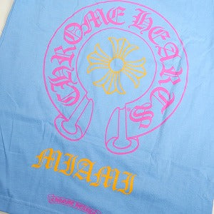 CHROME HEARTS クロム・ハーツ Miami Art Basel Limited Horseshoe Tee Blue Tシャツ 水色 Size 【M】 【新古品・未使用品】 20823683