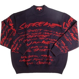 Supreme クルーネックセーター M 黒/赤 Supreme - Supreme シュプリーム ニット・セーター S 紺x赤