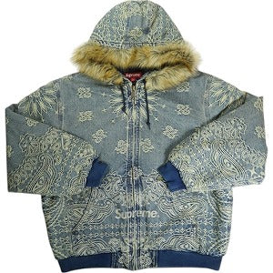 SUPREME シュプリーム 25SS Bandana Jacquard Denim Hooded Work Jacket Blue デニムジャケット 青 Size 【XL】 【新古品・未使用品】 20823722
