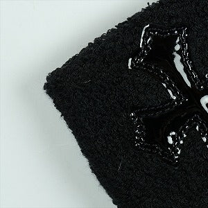 CHROME HEARTS クロム・ハーツ ONLINE EXCLUSIVE SWEAT BANDS BLACK クロスパッチリストバンド 黒 Size 【フリー】 【新古品・未使用品】 20823768